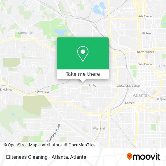 Mapa de Eliteness Cleaning - Atlanta