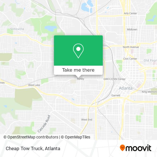 Cheap Tow Truck map