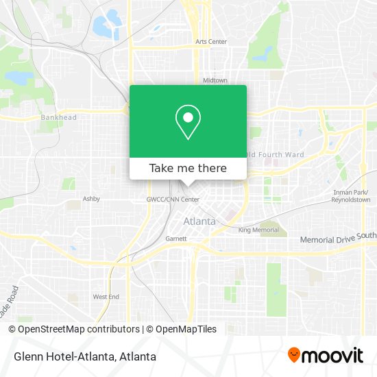 Mapa de Glenn Hotel-Atlanta