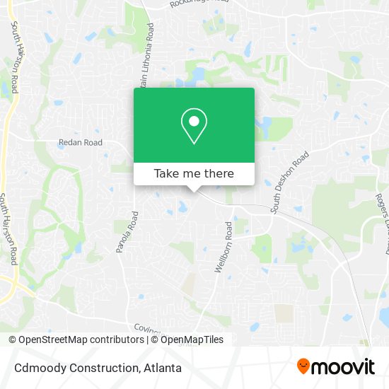 Cdmoody Construction map