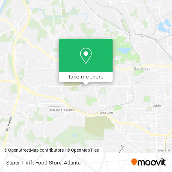 Mapa de Super Thrift Food Store