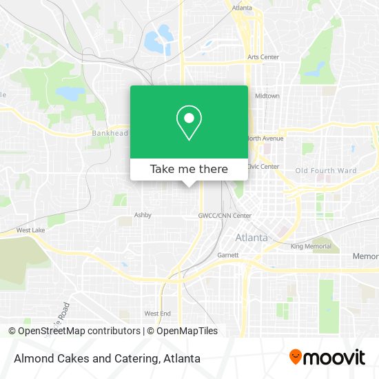 Almond Cakes and Catering map