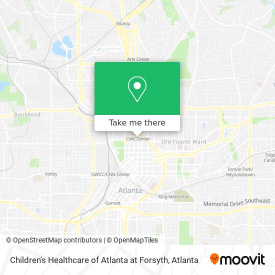 Mapa de Children's Healthcare of Atlanta at Forsyth