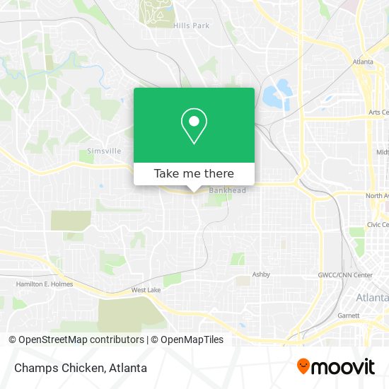 Mapa de Champs Chicken