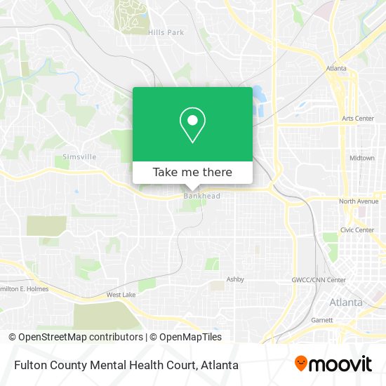 Mapa de Fulton County Mental Health Court