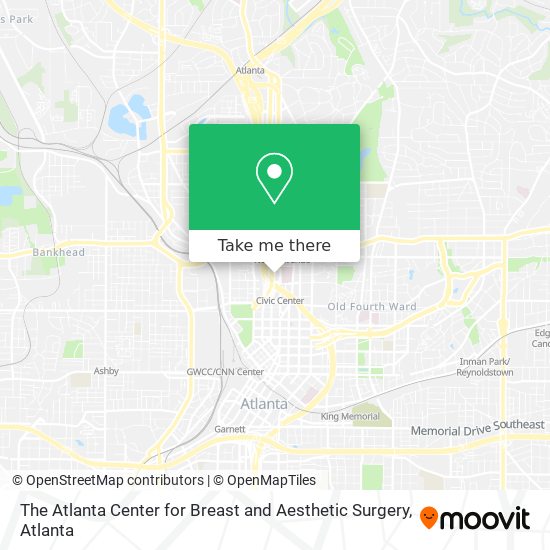 The Atlanta Center for Breast and Aesthetic Surgery map