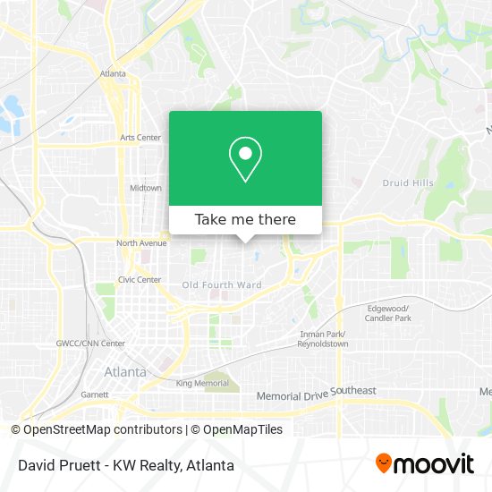 Mapa de David Pruett - KW Realty