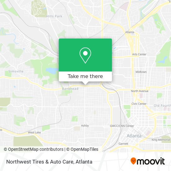 Northwest Tires & Auto Care map