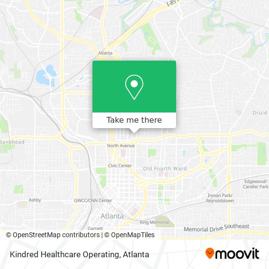 Kindred Healthcare Operating map