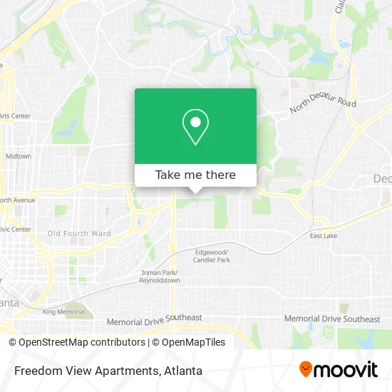Freedom View Apartments map