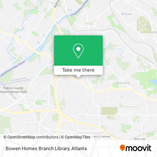 Mapa de Bowen Homes Branch Library