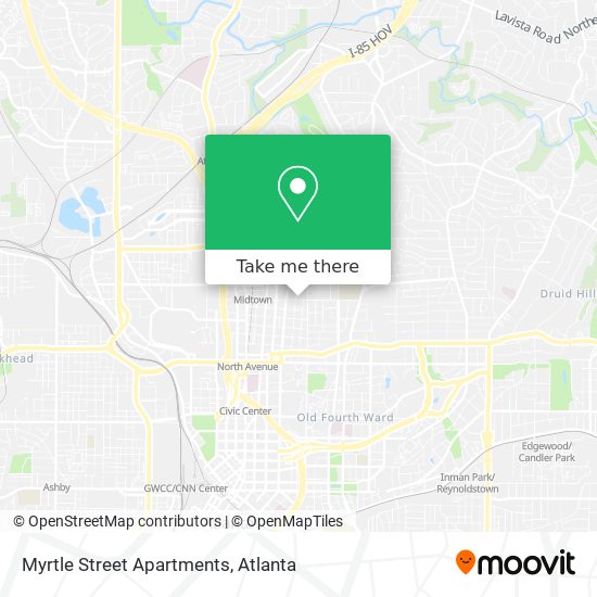 Mapa de Myrtle Street Apartments