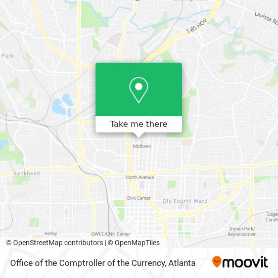 Office of the Comptroller of the Currency map