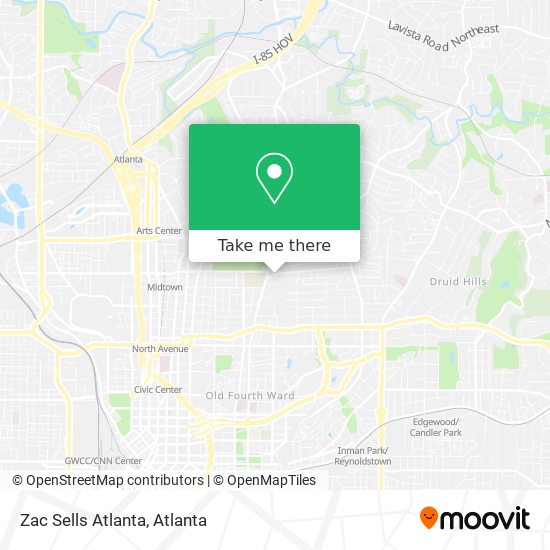Mapa de Zac Sells Atlanta