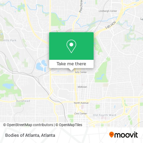 Bodies of Atlanta map