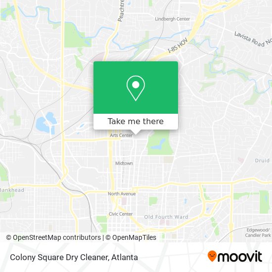 Mapa de Colony Square Dry Cleaner