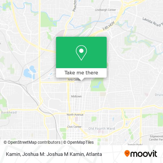 Kamin, Joshua M: Joshua M Kamin map