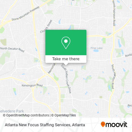 Atlanta New Focus Staffing Services map