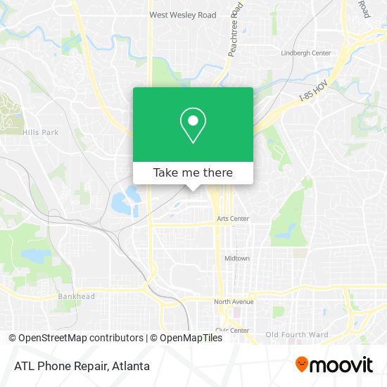 Mapa de ATL Phone Repair