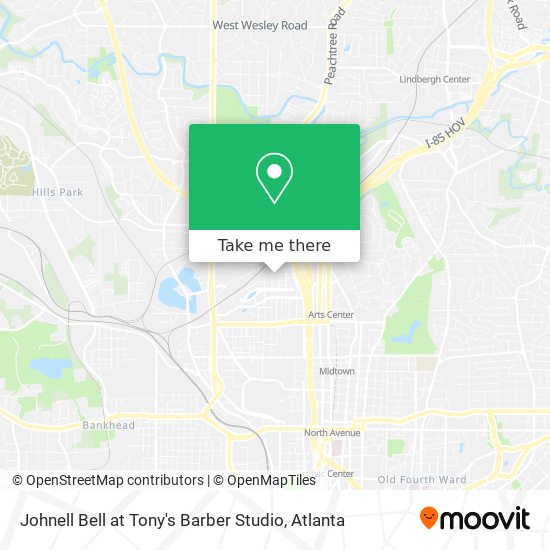 Mapa de Johnell Bell at Tony's Barber Studio