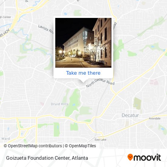 Goizueta Foundation Center map