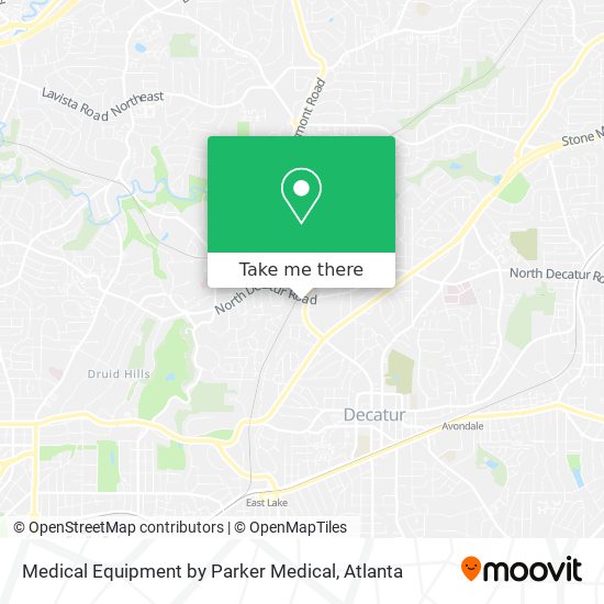 Medical Equipment by Parker Medical map