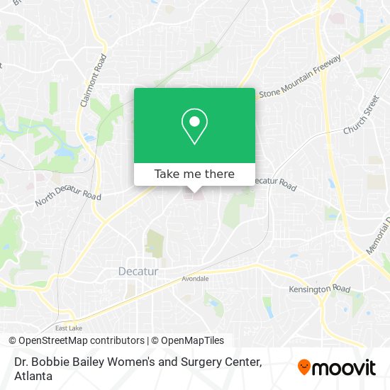 Dr. Bobbie Bailey Women's and Surgery Center map