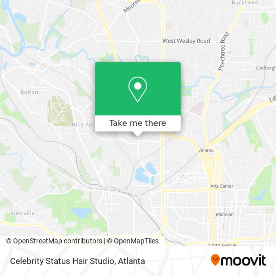 Celebrity Status Hair Studio map