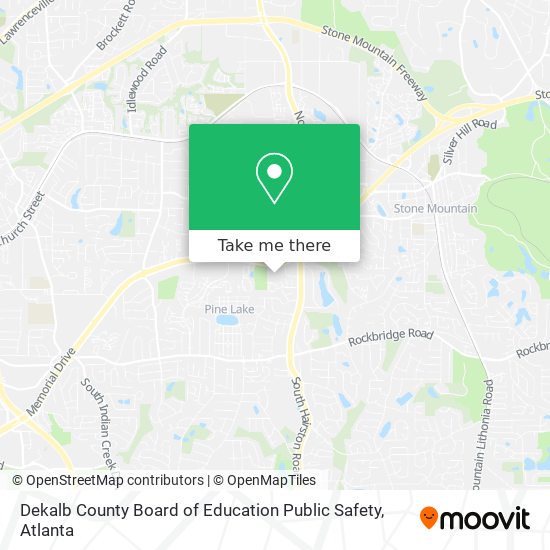 Dekalb County Board of Education Public Safety map