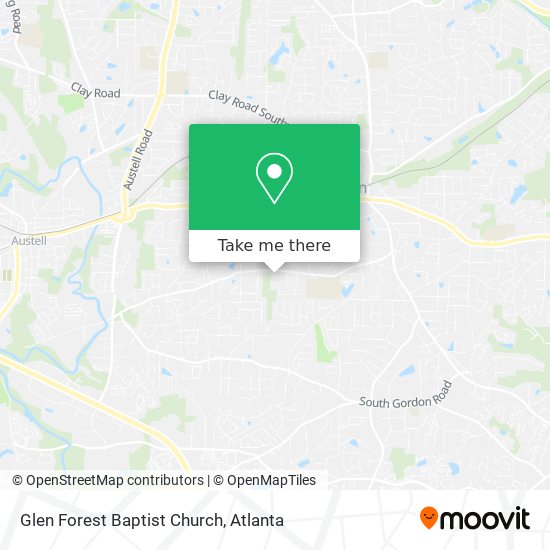 Glen Forest Baptist Church map