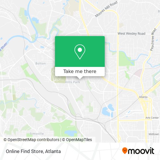 Online Find Store map