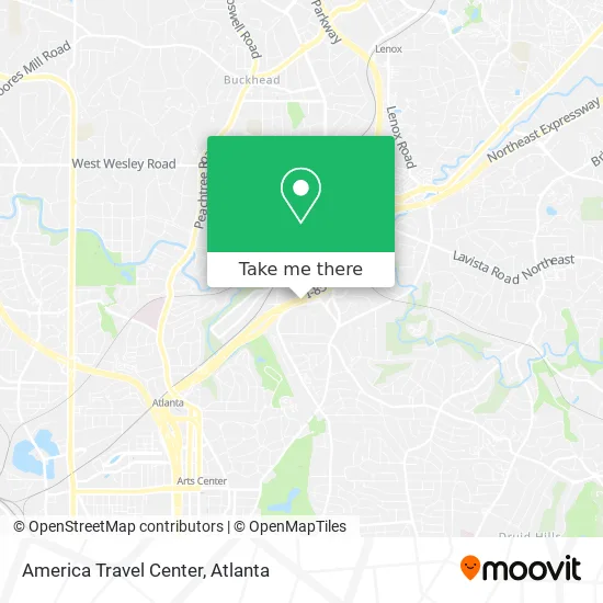 Mapa de America Travel Center