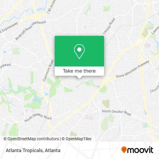 Atlanta Tropicals map