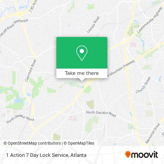 Mapa de 1 Action 7 Day Lock Service