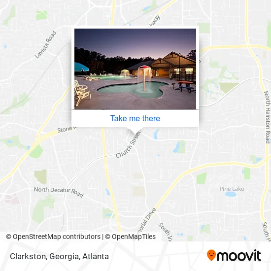 Mapa de Clarkston, Georgia