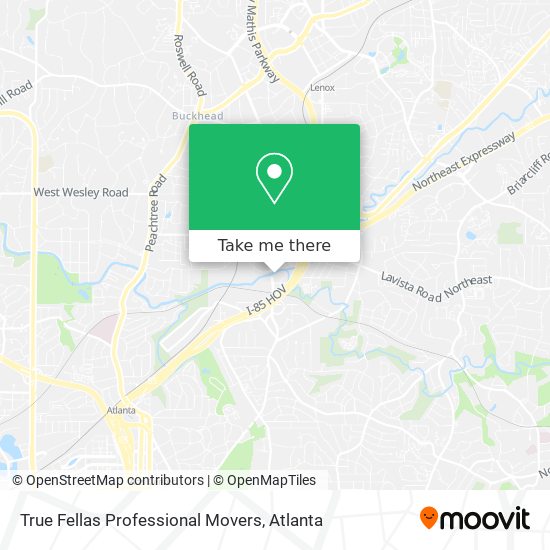 True Fellas Professional Movers map