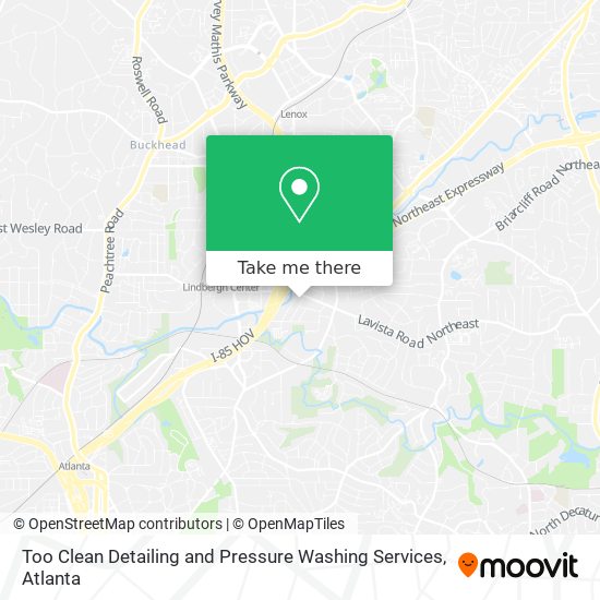 Too Clean Detailing and Pressure Washing Services map