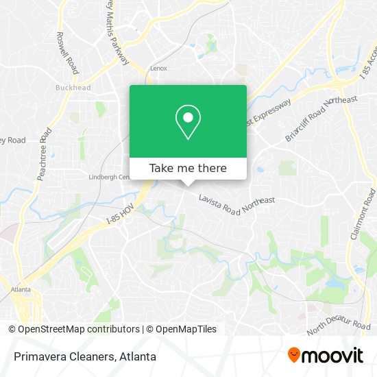 Primavera Cleaners map