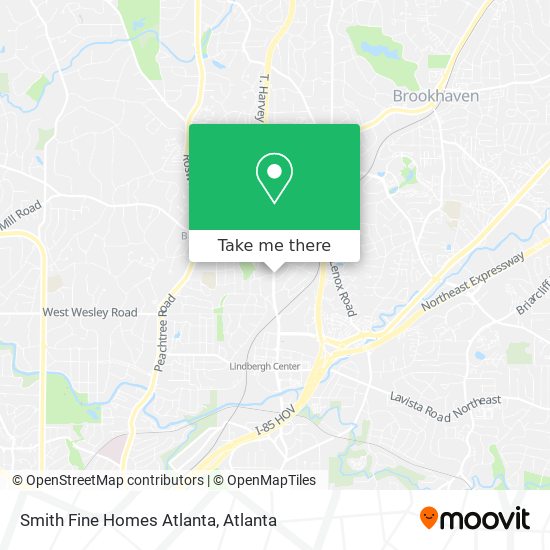 Smith Fine Homes Atlanta map