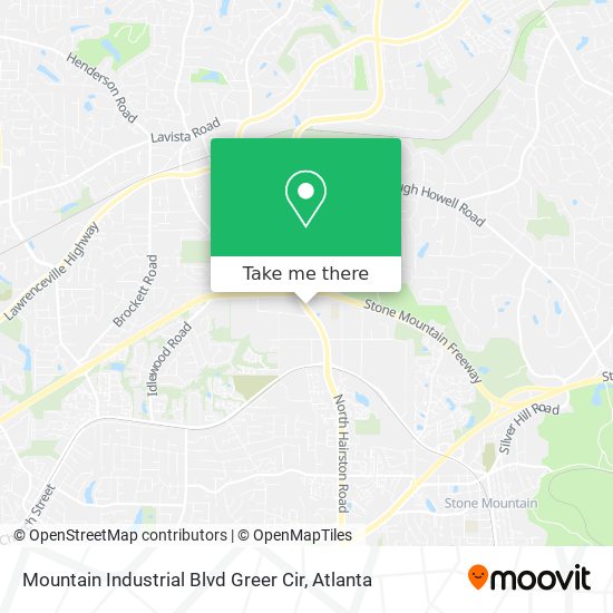 Mountain Industrial Blvd Greer Cir map