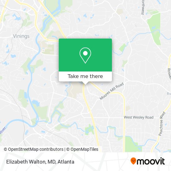 Elizabeth Walton, MD map