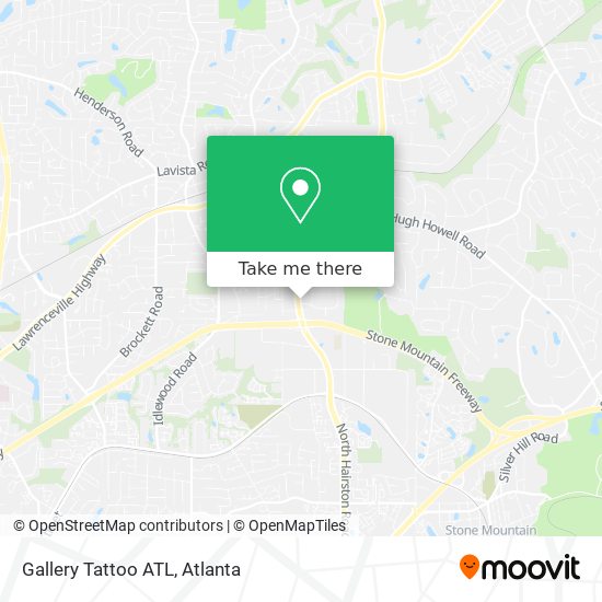 Gallery Tattoo ATL map