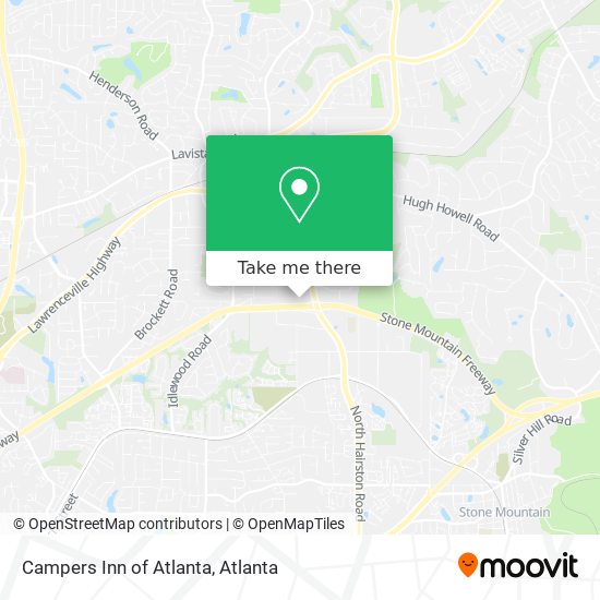 Campers Inn of Atlanta map