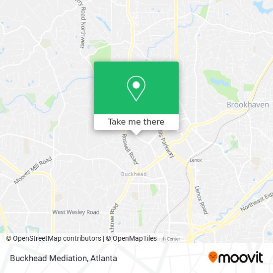 Mapa de Buckhead Mediation