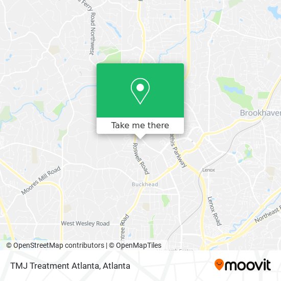 TMJ Treatment Atlanta map