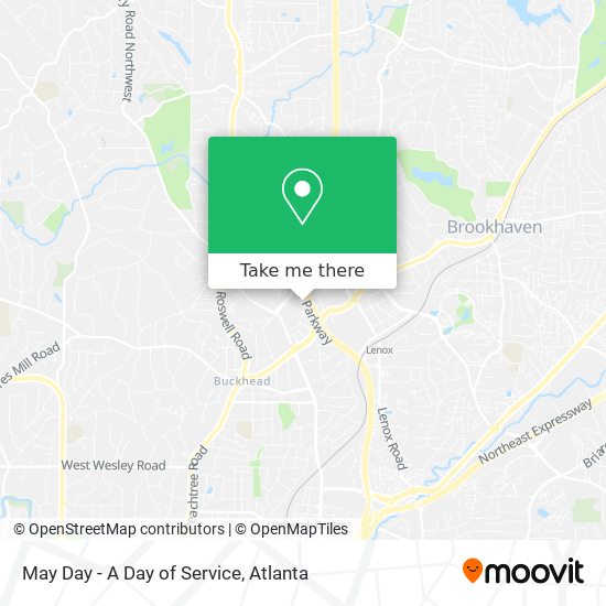 May Day - A Day of Service map