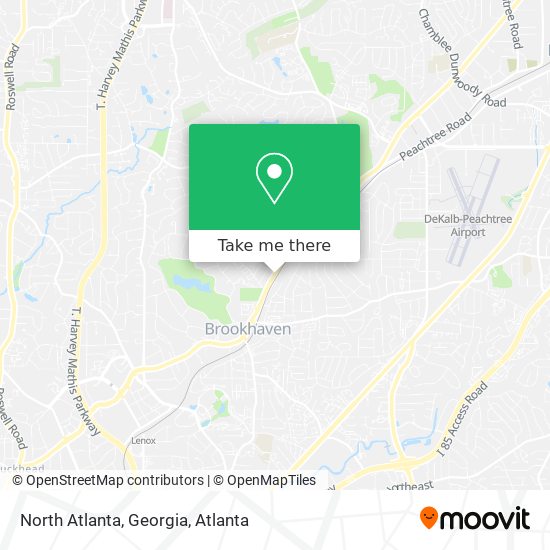 North Atlanta, Georgia map