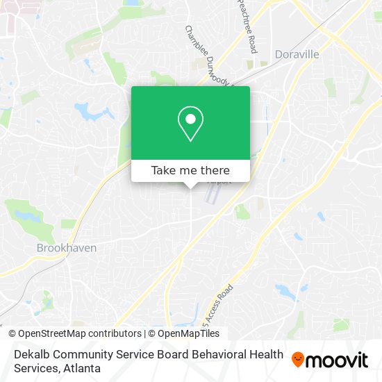 Dekalb Community Service Board Behavioral Health Services map