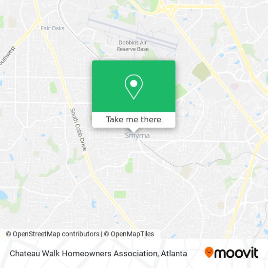 Chateau Walk Homeowners Association map