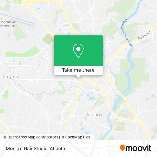 Moniq's Hair Studio map